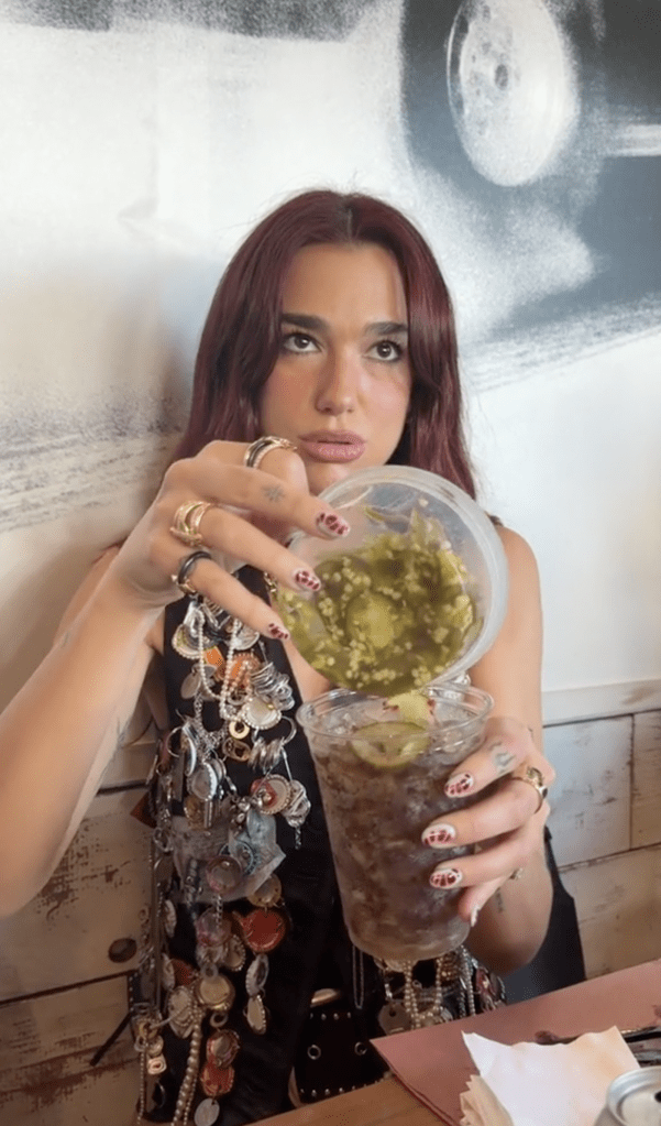 Dua Lipa went viral earlier this month for pairing pickles and Diet Coke