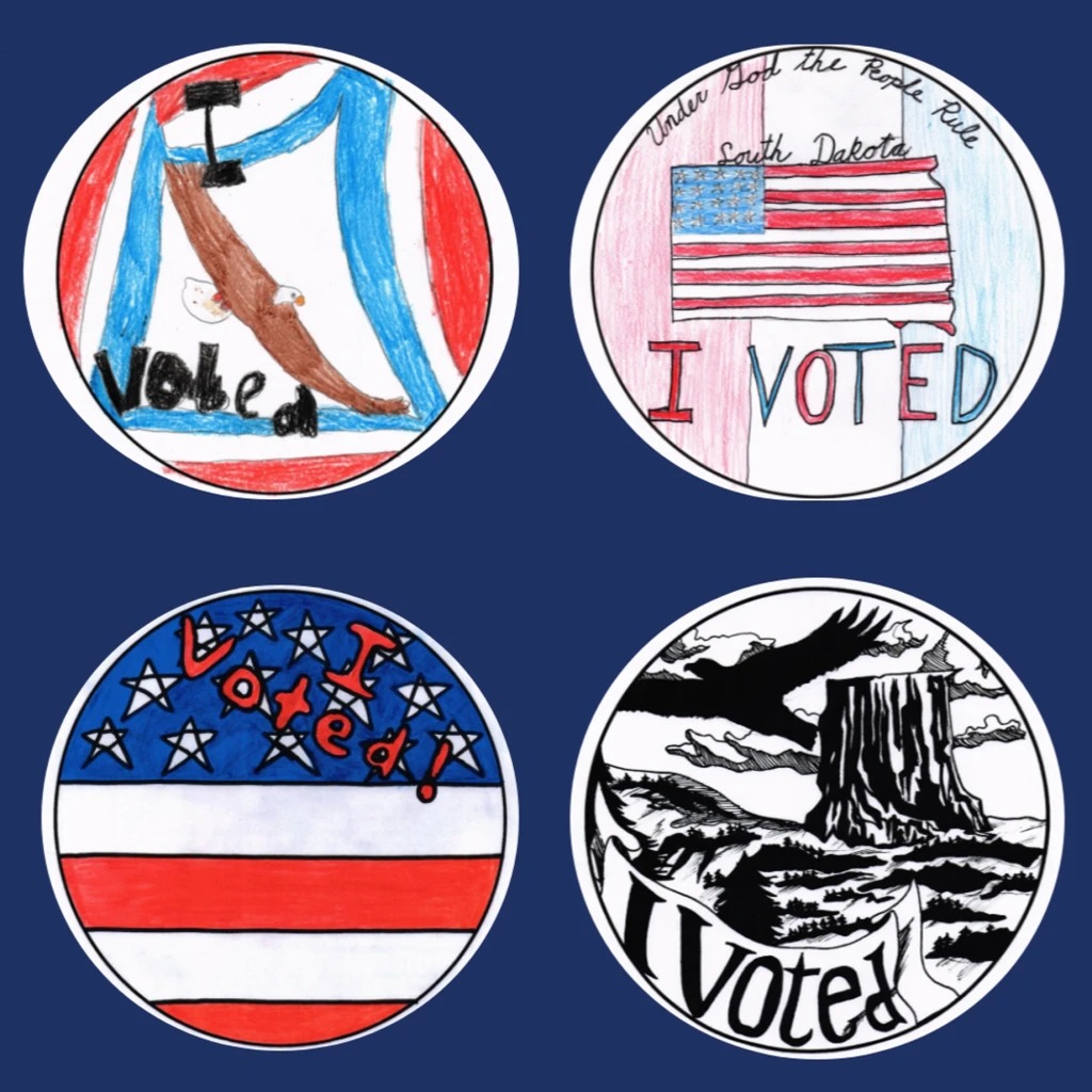 Who knew "I voted" can stickers be so creative? Display some badges of honor created by students and residents from the battleground state of Michigan.