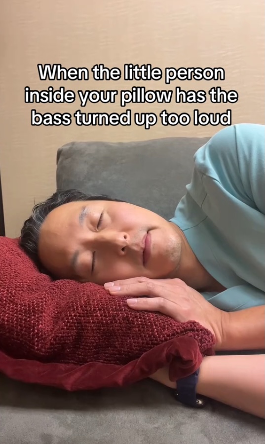 Dr. Anthony Youn (shown here on TikTok), a board-certified plastic surgeon, says the popping sound could be from your carotid artery sitting against your pillow or pulsating tinnitus.