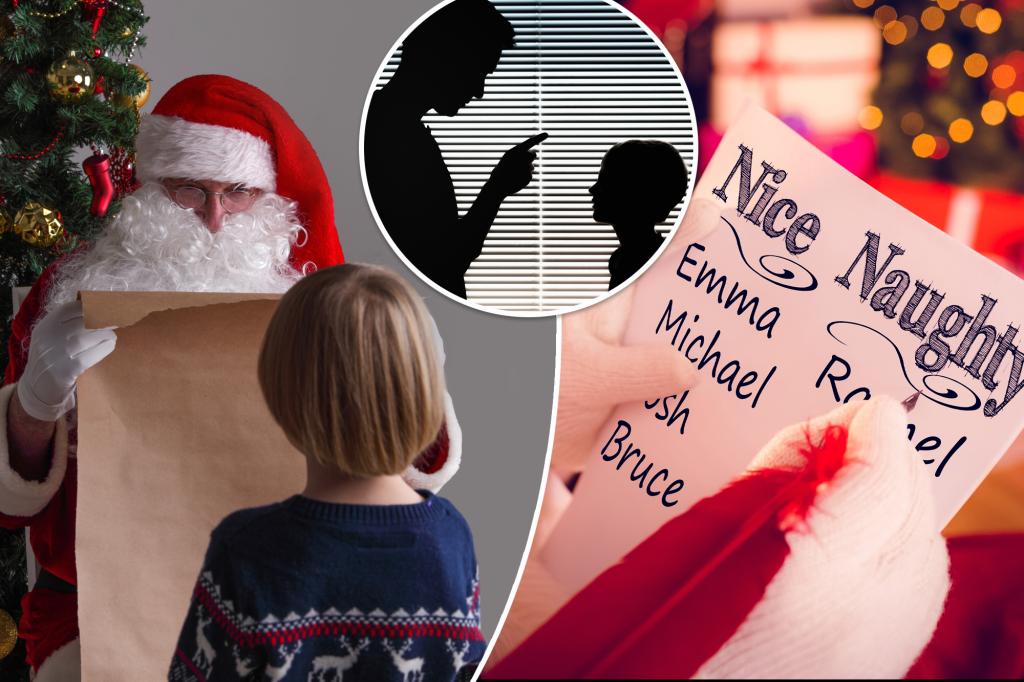 Parents are blaming Santa's 'bad list' to keep kids in line, survey finds