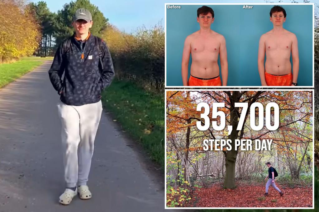 Man, 28, walked 17 miles a day for a week - what it did to his body